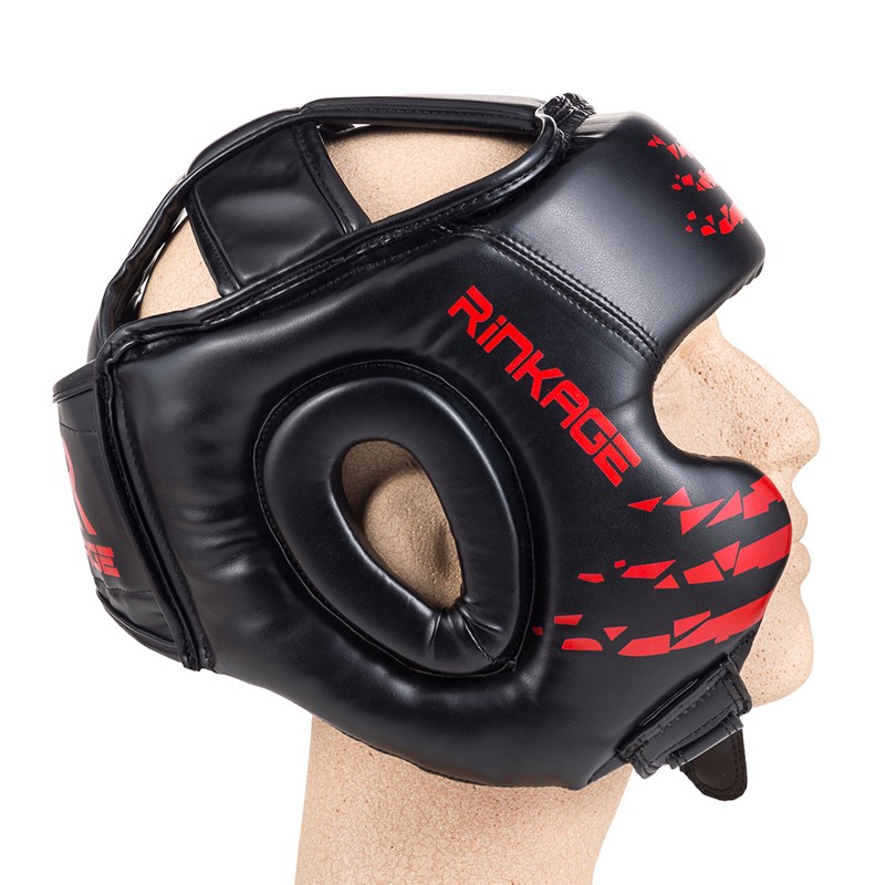 Casque SQUAD Noir-Rouge
