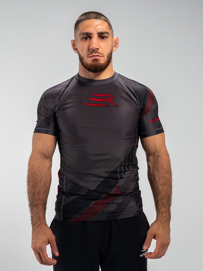 Rashguard NEOSTRIPE Gris-Rouge